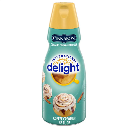 International Delight Coffee Creamer, Cinnabon (R), Refrigerated Flavored Creamer, 32 FL OZ Bottle