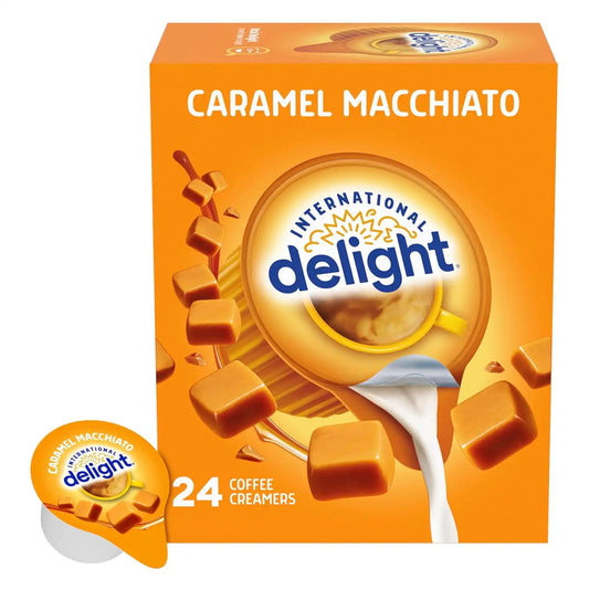 International Delight Creamer Singles, Caramel Macchiato, 24 Count